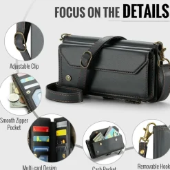 Caseme Samsung S24 Ultra Clutch Wallet met Koord