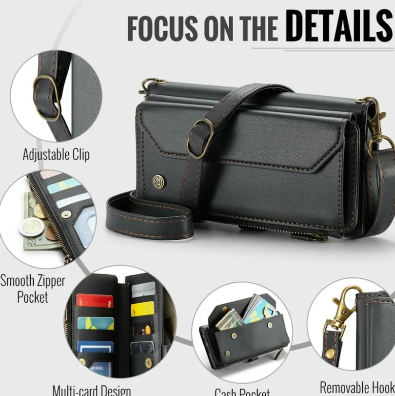 Caseme Samsung S24 Ultra Clutch Wallet met Koord