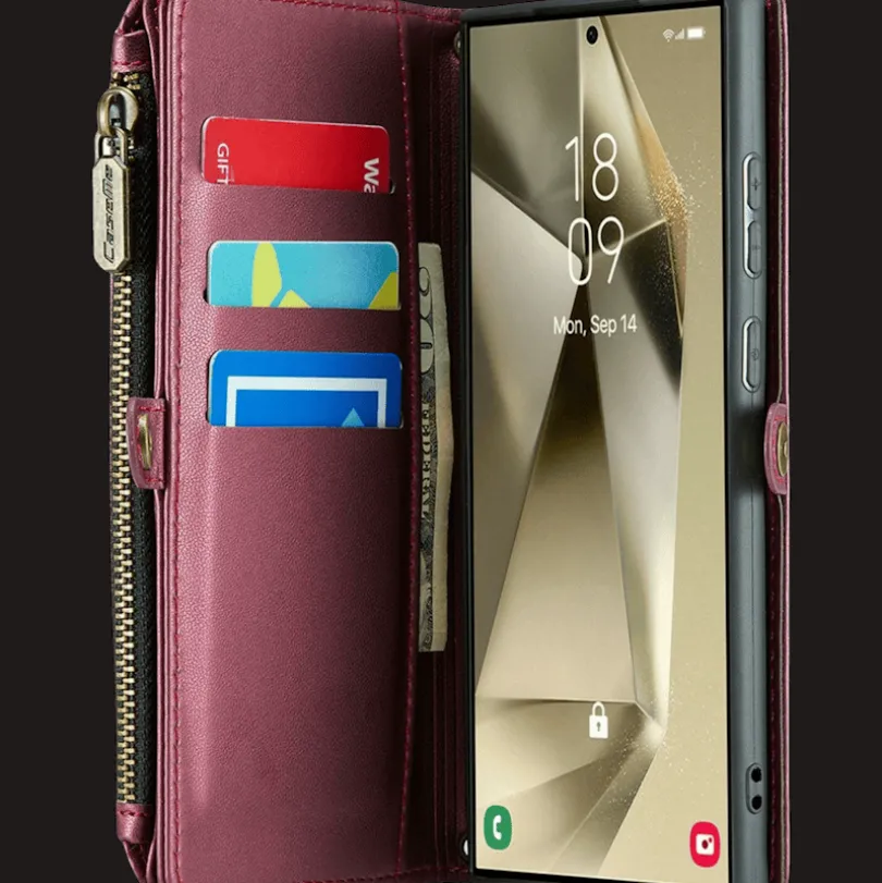 Caseme Samsung S24 Ultra Clutch Wallet met Koord