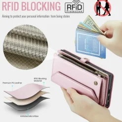 Caseme Samsung S24 Ultra Clutch Wallet met Koord