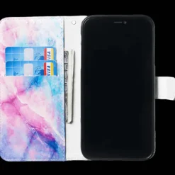 Comfycase iPhone 12 Mini Marmer Bookcase Hoesje