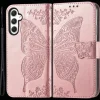 Comfycase Samsung A55 Butterfly Gravure Book Hoesje