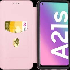 Comfycase Samsung Galaxy A21s Carbon Shell Flip Case Hoesje