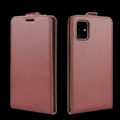 Comfycase Samsung Galaxy A71 Verticale Flip Cover met Pasruimte