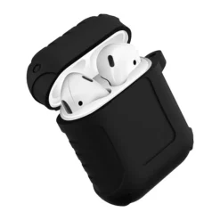 Comfycase Shockproof AirPods 1/2 Hoesje met Riemhaak