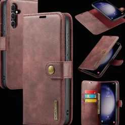 DG.MING Samsung Galaxy S25 Lederen 2-in-1 Wallet Hoesje