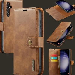 DG.MING Samsung Galaxy S25 Lederen 2-in-1 Wallet Hoesje