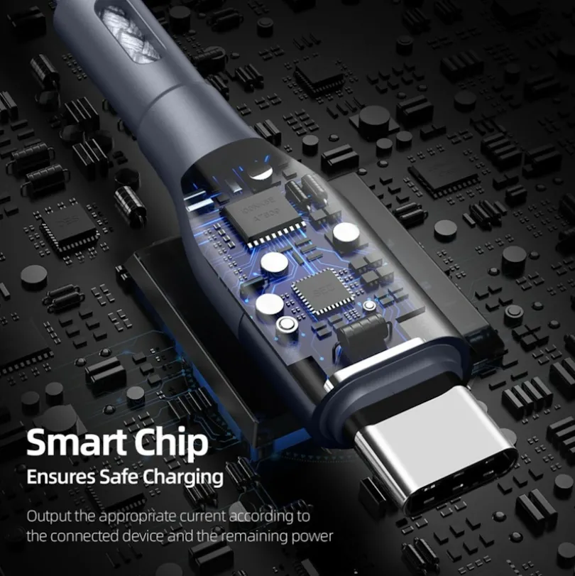 Duzzona Gewoven USB-A naar USB-C Oplaad + Datakabel