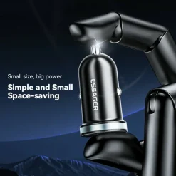 Essager Plug and Charge 30W Autolader USB en USB-C