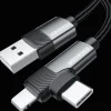 Essager USB-A naar Lightning of USB-C 90 Graden Kabel