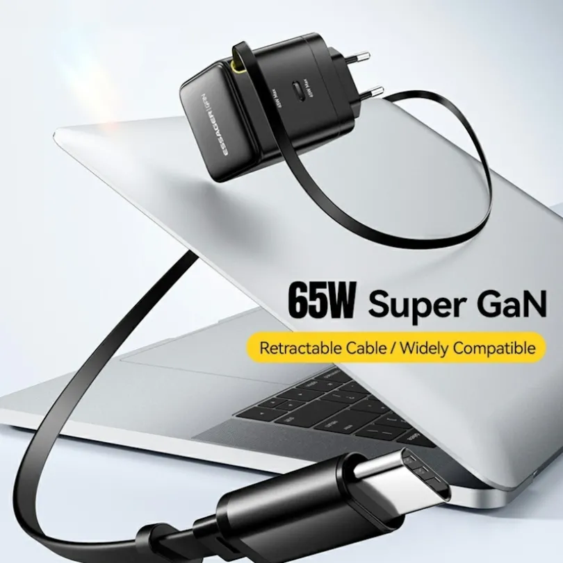 Essager 65W Fast Charging USB-C Oplader met kabel