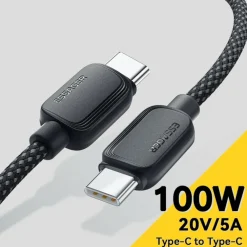 Essager 100W Gewoven Smartphone en Laptop USB-C naar USB-C Kabel