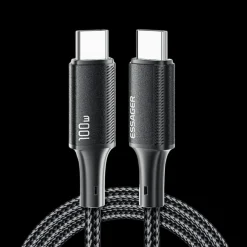Essager 100W Gewoven USB-C naar USB-C Super Speed Cable