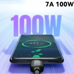 Essager 100W(!) Smartphone en Laptop Data + Oplaadkabel USB-A naar USB-C