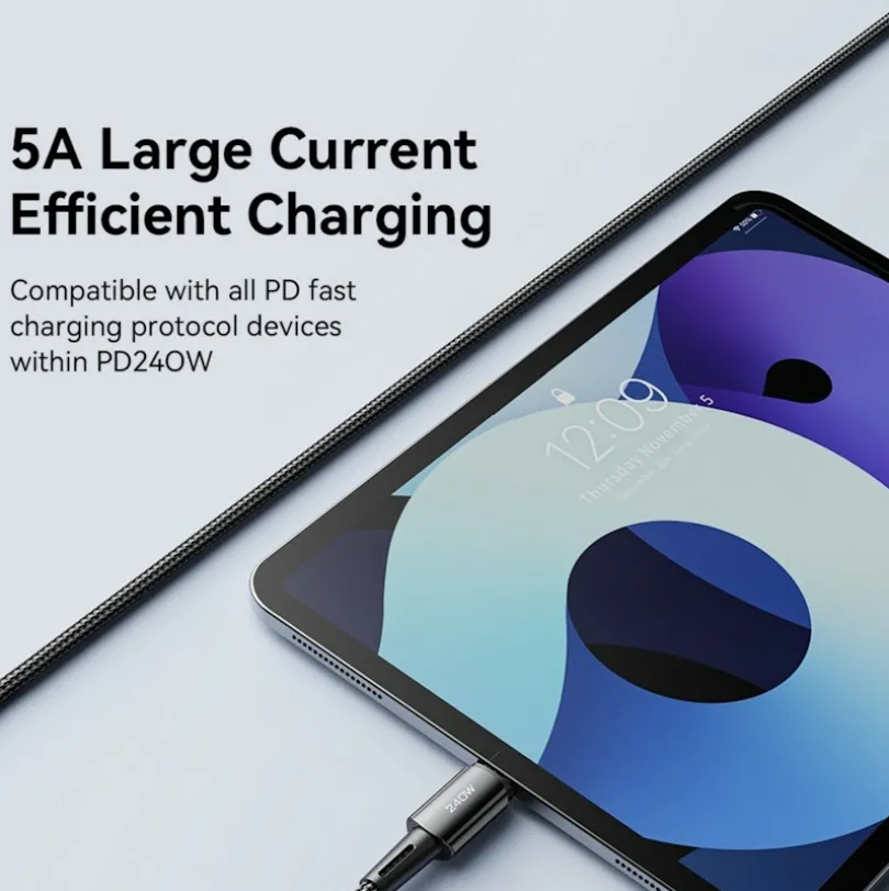 Essager 240W USB-C naar USB-C Ultraspeed Oplaad + Datakabel