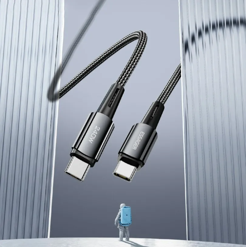 Essager 240W USB-C naar USB-C Ultraspeed Oplaad + Datakabel
