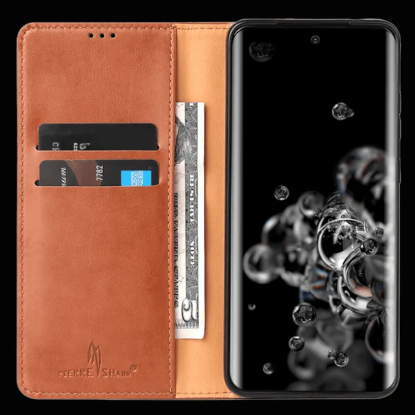 Fierre Shann Samsung Galaxy S20 Ultra Slim Wallet Hoesje