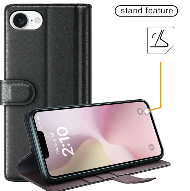 Fonexio Apple iPhone 16e/17e Luxe Lederen Bookcase