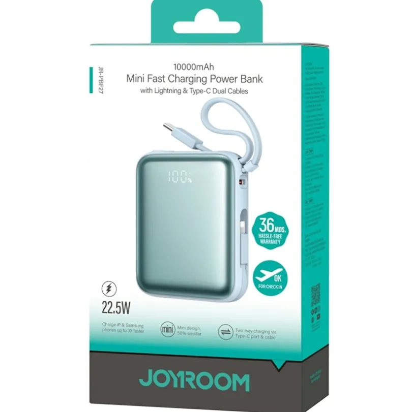 Joyroom 10.000mAh 22.5W Premium Mini Powerbank