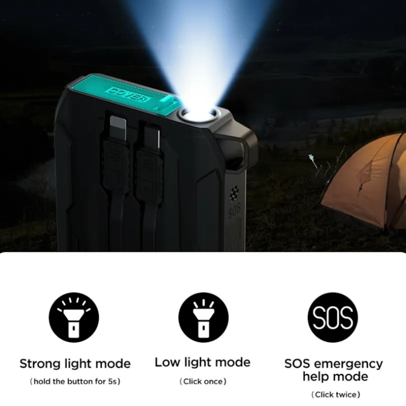 Joyroom 22.5W Dual Cable Outdoor Powerbank
