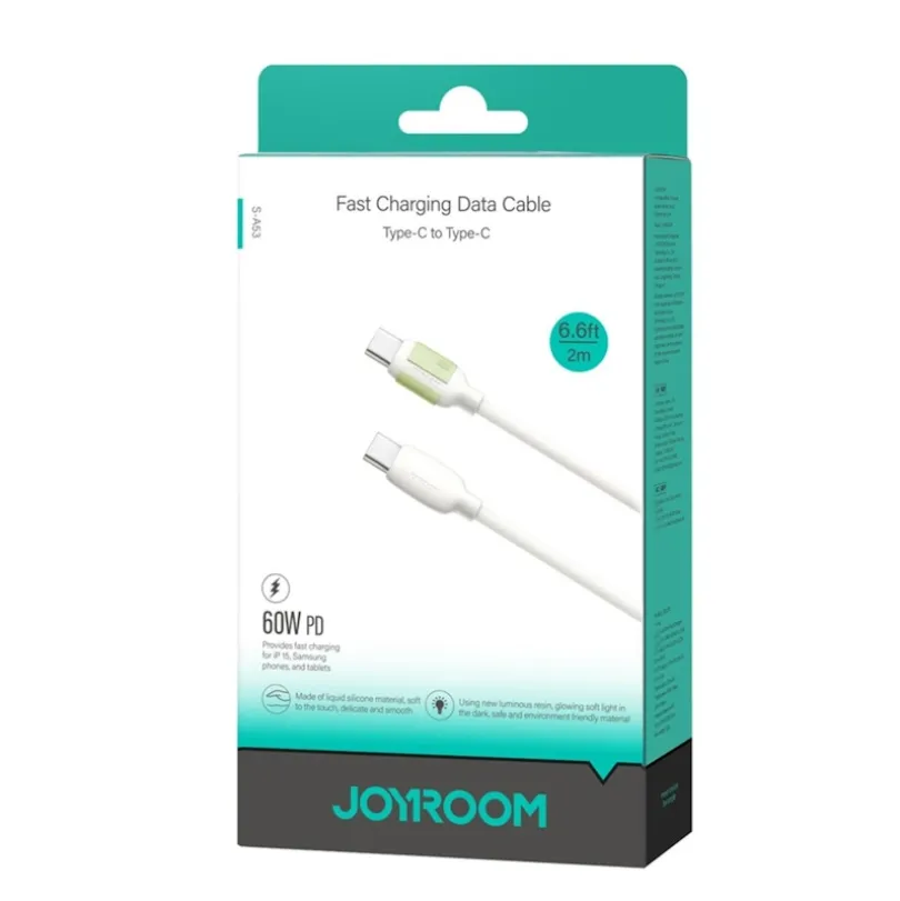 Joyroom 60W USB-C Zacht Gewoven Oplaadkabel