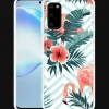 Just in Case Galaxy S20 Flamingo Flowers Case