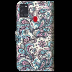 Mocaa Samsung Galaxy A21s Shiny Bookcase Design