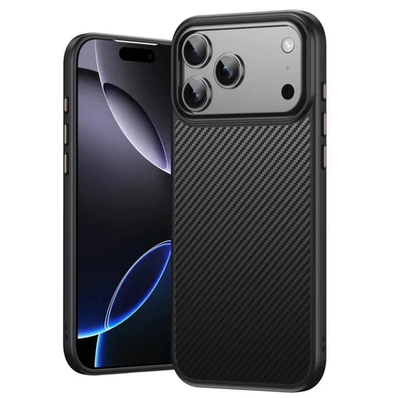 Mocaa Apple iPhone 17 Pro Max Slim Carbon Pantser MagSafe Case