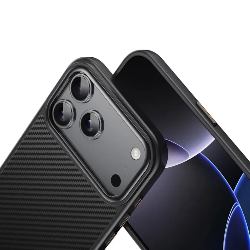 Mocaa Apple iPhone 17 Pro Max Slim Carbon Pantser MagSafe Case