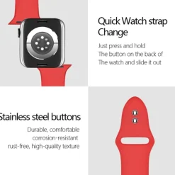 Mocaa Apple Watch Siliconen Horlogebandje