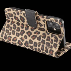 Mocaa iPhone 12 Mini Luipaardprint Bookcase Hoesje