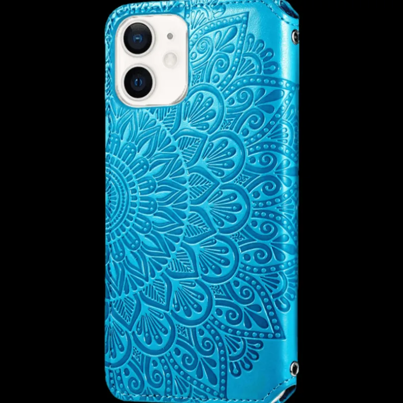 Mocaa iPhone 12 Mini Magnetisch Mandala Portemonnee Hoesje