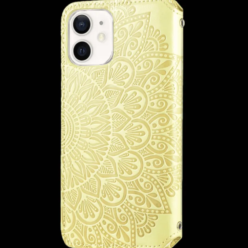 Mocaa iPhone 12 Mini Magnetisch Mandala Portemonnee Hoesje