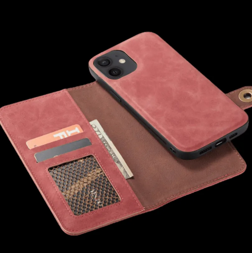 Mocaa iPhone 12 Mini Vintage 2-in-1 Wallet Hoesje