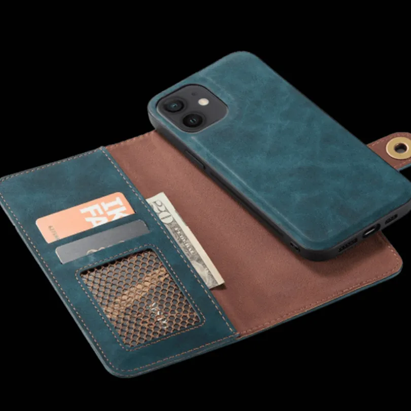 Mocaa iPhone 12 Mini Vintage 2-in-1 Wallet Hoesje