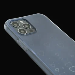 Mocaa iPhone 12 (Pro) 3D Effect Hartjes Hoesje