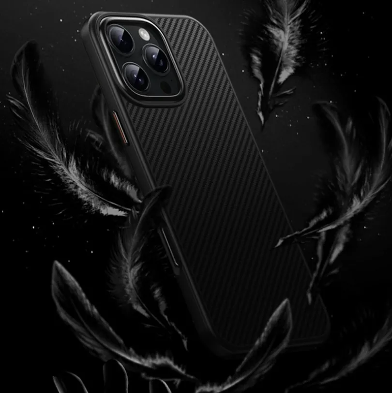 Mocaa iPhone 16 Pro Slim Carbon Pantser MagSafe Case