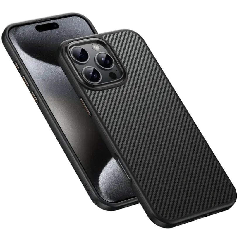 Mocaa iPhone 16 Pro Slim Carbon Pantser MagSafe Case