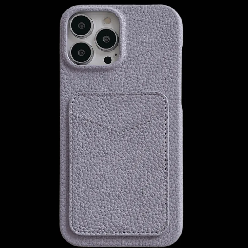 Mocaa iPhone 15 Vegan Lederen Hoesje met Pashouder
