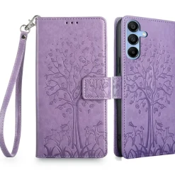 Mocaa Samsung Galaxy A15 Bookcase Gravure Hertjes