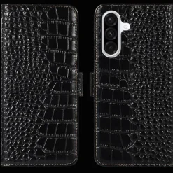 Mocaa Samsung Galaxy A56 Croco Book Case Leer