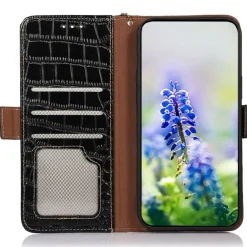 Mocaa Samsung Galaxy A56 Croco Book Case Leer