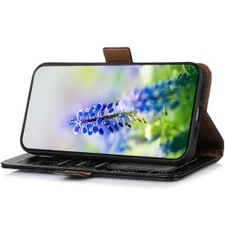 Mocaa Samsung Galaxy A56 Croco Book Case Leer