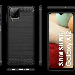 Mocaa Samsung Galaxy A12 Hoesje Schokbestendig Slank