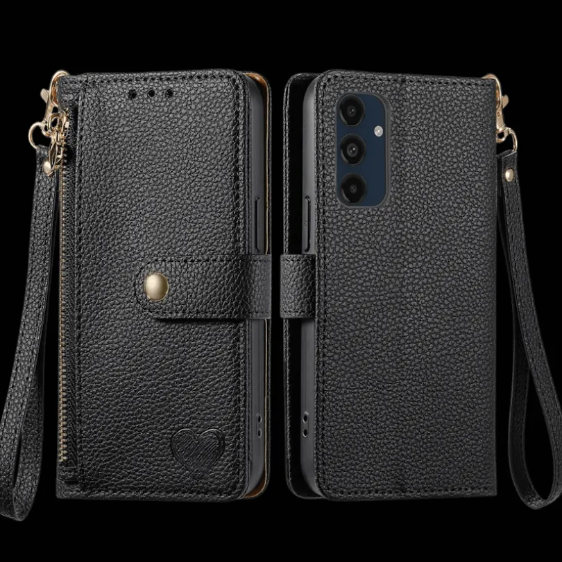 Mocaa Samsung Galaxy A16 Love Heart Wallet Hoesje