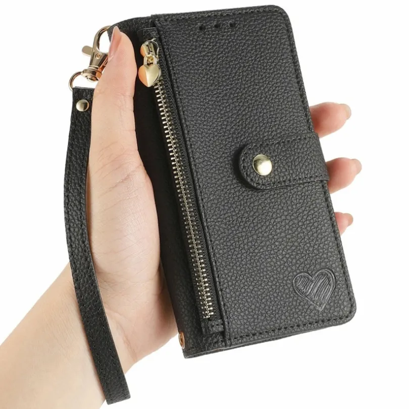 Mocaa Samsung Galaxy A16 Love Heart Wallet Hoesje