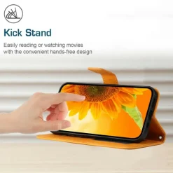 Mocaa Samsung Galaxy A16 Sunflower Bookcase met Koord
