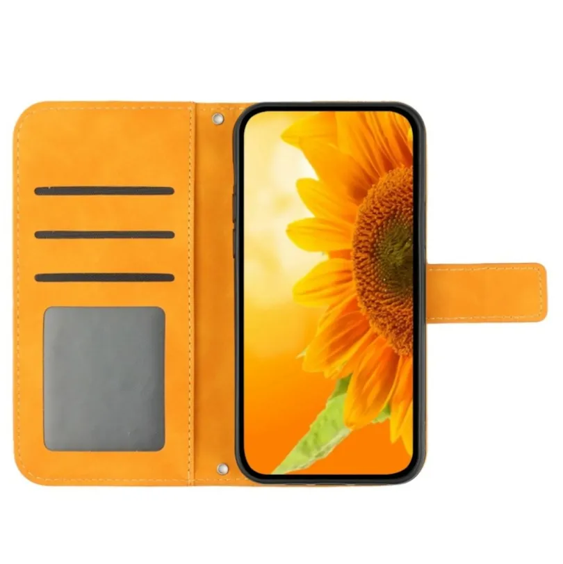 Mocaa Samsung Galaxy A16 Sunflower Bookcase met Koord