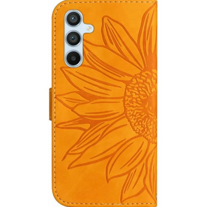 Mocaa Samsung Galaxy A55 Sunflower Bookcase met Koord