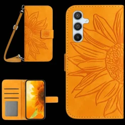 Mocaa Samsung Galaxy A56 Sunflower Bookcase met Koord